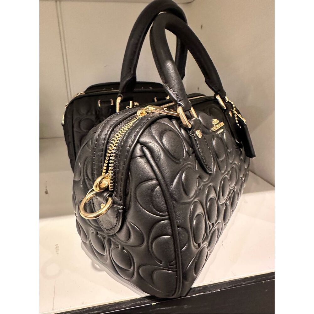 NWT ❤️ Coach Mini Rowan Crossbody Bag In Blocked Signature Leather CY743 - Picture 5 of 10